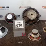 LOTE 036 - 07 ALTO FALANTES DE TAMANHOS DIVERSOS. (NO ESTADO) ATENÇÃO! FAZER A VISITAÇÃO ANTES DE ARREMATAR, NÃO SABEMOS SE FUNCIONA, LEILÃO NÃO TEM GARANTIA E NEM DEVOLUÇÃO, SUJEITO A POSSÍVEIS AVARIAS VISÍVEIS/OCULTAS E/OU AUSÊNCIA DE COMPONENTES.
