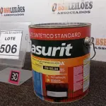LOTE 506 - 01 LATA DE ESMALTE SINTÉTICO COM 3,6L NA COR BRILHANTE AZUL REAL MARCA GLASURIT. (NO ESTADO) ATENÇÃO! FAZER A VISITAÇÃO ANTES DE ARREMATAR, NÃO SABEMOS SE FUNCIONA, LEILÃO NÃO TEM GARANTIA E NEM DEVOLUÇÃO, SUJEITO A POSSÍVEIS AVARIAS VISÍVEIS/OCULTAS E/OU AUSÊNCIA DE COMPONENTES.