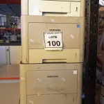 LOTE 100 - 03 IMPRESSORAS MARCA SAMSUNG. (NO ESTADO) ATENÇÃO! FAZER A VISITAÇÃO ANTES DE ARREMATAR, NÃO SABEMOS SE FUNCIONA, LEILÃO NÃO TEM GARANTIA E NEM DEVOLUÇÃO, SUJEITO A POSSÍVEIS AVARIAS VISÍVEIS/OCULTAS E/OU AUSÊNCIA DE COMPONENTES.