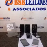 LOTE 155 - 08 CELULARES MARCA POSITIVO. (NO ESTADO) ATENÇÃO! FAZER A VISITAÇÃO ANTES DE ARREMATAR, NÃO SABEMOS SE FUNCIONA, LEILÃO NÃO TEM GARANTIA E NEM DEVOLUÇÃO, SUJEITO A POSSÍVEIS AVARIAS VISÍVEIS/OCULTAS E/OU AUSÊNCIA DE COMPONENTES.
