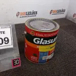 LOTE 509 - 01 LATA DE ESMALTE SINTÉTICO COM 3,6L NA COR BRILHANTE AZUL REAL MARCA GLASURIT. (NO ESTADO) ATENÇÃO! FAZER A VISITAÇÃO ANTES DE ARREMATAR, NÃO SABEMOS SE FUNCIONA, LEILÃO NÃO TEM GARANTIA E NEM DEVOLUÇÃO, SUJEITO A POSSÍVEIS AVARIAS VISÍVEIS/OCULTAS E/OU AUSÊNCIA DE COMPONENTES.