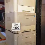 LOTE 100 - 03 IMPRESSORAS MARCA SAMSUNG. (NO ESTADO) ATENÇÃO! FAZER A VISITAÇÃO ANTES DE ARREMATAR, NÃO SABEMOS SE FUNCIONA, LEILÃO NÃO TEM GARANTIA E NEM DEVOLUÇÃO, SUJEITO A POSSÍVEIS AVARIAS VISÍVEIS/OCULTAS E/OU AUSÊNCIA DE COMPONENTES.