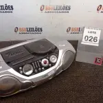 LOTE 026 - 01 CD PLAYER PORTÁTIL MODELO TUNER BASS REFLEX. (NO ESTADO) ATENÇÃO! FAZER A VISITAÇÃO ANTES DE ARREMATAR, NÃO SABEMOS SE FUNCIONA, LEILÃO NÃO TEM GARANTIA E NEM DEVOLUÇÃO, SUJEITO A POSSÍVEIS AVARIAS VISÍVEIS/OCULTAS E/OU AUSÊNCIA DE COMPONENTES.