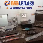 LOTE 075 - 01 GRILL ELÉTRICO MARCA GEORGE FOREMAN, 01 SUPORTE DE TV, 01 APARELHO DE HOME THEATRE, 02 BALANÇAS DIGITAIS, 01 PARAFUSADEIRA COM AVARIAS, 01 LEITOR DE CÓDIGO DE BARRAS E 01 MICROSCÓPIO INCOMPLETO. (NO ESTADO) ATENÇÃO! FAZER A VISITAÇÃO ANTES DE ARREMATAR, NÃO SABEMOS SE FUNCIONA, LEILÃO NÃO TEM GARANTIA E NEM DEVOLUÇÃO, SUJEITO A POSSÍVEIS AVARIAS VISÍVEIS/OCULTAS E/OU AUSÊNCIA DE COMPONENTES.