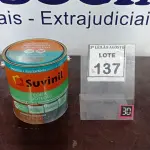 LOTE 137 - 01 LATA DE TINTA ESMALTE DE 3,6L NA COR BRILHANTE TABACO MARCA SUVINIL. (NO ESTADO) ATENÇÃO! FAZER A VISITAÇÃO ANTES DE ARREMATAR, NÃO SABEMOS SE FUNCIONA. LEILÃO NÃO TEM GARANTIA E NEM DEVOLUÇÃO, SUJEITO A POSSÍVEIS AVARIAS VISÍVEIS/OCULTAS E/OU AUSÊNCIA DE COMPONENTES.