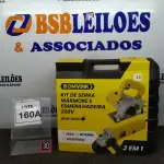 LOTE 160 - 01 KIT SERRA MÁRMORE E ESMERILHADEIRA  COM MALETA 650/950W 220V (NO ESTADO) ATENÇÃO! FAZER A VISITAÇÃO ANTES DE ARREMATAR, NÃO SABEMOS SE FUNCIONA. LEILÃO NÃO TEM GARANTIA E NEM DEVOLUÇÃO, SUJEITO A POSSÍVEIS AVARIAS VISÍVEIS/OCULTAS E/OU AUSÊNCIA DE COMPONENTES.