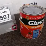 LOTE 507 - 01 LATA DE ESMALTE SINTÉTICO COM 3,6L NA COR BRILHANTE VERDE PRIMAVERA MARCA GLASURIT. (NO ESTADO) ATENÇÃO! FAZER A VISITAÇÃO ANTES DE ARREMATAR, NÃO SABEMOS SE FUNCIONA, LEILÃO NÃO TEM GARANTIA E NEM DEVOLUÇÃO, SUJEITO A POSSÍVEIS AVARIAS VISÍVEIS/OCULTAS E/OU AUSÊNCIA DE COMPONENTES.