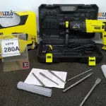 LOTE 280 - 01 MARTELETE PERFURADOR E ROMPEDOR PROFISSIONAL 26MM 220V COM ACESSÓRIOS E MALETA. (NO ESTADO) ATENÇÃO! FAZER A VISITAÇÃO ANTES DE ARREMATAR, NÃO SABEMOS SE FUNCIONA. LEILÃO NÃO TEM GARANTIA E NEM DEVOLUÇÃO, SUJEITO A POSSÍVEIS AVARIAS VISÍVEIS/OCULTAS E/OU AUSÊNCIA DE COMPONENTES.
