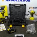 LOTE 220 - 01 CHAVE DE IMPACTO 320NN COM DUAS BATERIAS 21V MALETA E ACESSÓRIOS  MANDRIL DE PERFURAÇÃO, ALÇA, 6CACHIMBOS DO 17 AO 22 ENGATI DE BIT CARREGADOR DE MESA. (NO ESTADO) ATENÇÃO! FAZER A VISITAÇÃO ANTES DE ARREMATAR, NÃO SABEMOS SE FUNCIONA. LEILÃO NÃO TEM GARANTIA E NEM DEVOLUÇÃO, SUJEITO A POSSÍVEIS AVARIAS VISÍVEIS/OCULTAS E/OU AUSÊNCIA DE COMPONENTES.