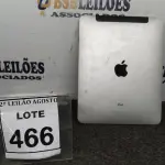 LOTE 466 - 01 IPAD 16G. (NO ESTADO) ATENÇÃO! FAZER A VISITAÇÃO ANTES DE ARREMATAR, NÃO SABEMOS SE FUNCIONA. LEILÃO NÃO TEM GARANTIA E NEM DEVOLUÇÃO, SUJEITO A POSSÍVEIS AVARIAS VISÍVEIS/OCULTAS E/OU AUSÊNCIA DE COMPONENTES.