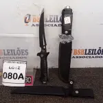 LOTE 080 - 01 FACA TÁTICA 30CM TAMANHO TOTAL BAINHA DE NYLON CABO EM POLÍMERO. (NO ESTADO) ATENÇÃO! FAZER A VISITAÇÃO ANTES DE ARREMATAR, NÃO SABEMOS SE FUNCIONA. LEILÃO NÃO TEM GARANTIA E NEM DEVOLUÇÃO, SUJEITO A POSSÍVEIS AVARIAS VISÍVEIS/OCULTAS E/OU AUSÊNCIA DE COMPONENTES.