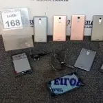 LOTE 168 - 08 CELULARES MARCA POSITIVO E 01 CARREGADOR. (NO ESTADO) ATENÇÃO! FAZER A VISITAÇÃO ANTES DE ARREMATAR, NÃO SABEMOS SE FUNCIONA, LEILÃO NÃO TEM GARANTIA E NEM DEVOLUÇÃO, SUJEITO A POSSÍVEIS AVARIAS VISÍVEIS/OCULTAS E/OU AUSÊNCIA DE COMPONENTES.