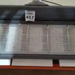 LOTE 457 - 01 REFLETOR LED PARA QUADRA. (NO ESTADO) ATENÇÃO! FAZER A VISITAÇÃO ANTES DE ARREMATAR, NÃO SABEMOS SE FUNCIONA. LEILÃO NÃO TEM GARANTIA E NEM DEVOLUÇÃO, SUJEITO A POSSÍVEIS AVARIAS VISÍVEIS/OCULTAS E/OU AUSÊNCIA DE COMPONENTES.