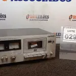 LOTE 029 - 01 TAPE DECK MARCA GRADIENTE. (NO ESTADO) ATENÇÃO! FAZER A VISITAÇÃO ANTES DE ARREMATAR, NÃO SABEMOS SE FUNCIONA, LEILÃO NÃO TEM GARANTIA E NEM DEVOLUÇÃO, SUJEITO A POSSÍVEIS AVARIAS VISÍVEIS/OCULTAS E/OU AUSÊNCIA DE COMPONENTES.