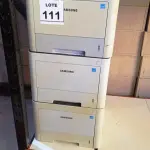 LOTE 111 - 03 IMPRESSORAS MARCA SAMSUNG. (NO ESTADO) ATENÇÃO! FAZER A VISITAÇÃO ANTES DE ARREMATAR, NÃO SABEMOS SE FUNCIONA, LEILÃO NÃO TEM GARANTIA E NEM DEVOLUÇÃO, SUJEITO A POSSÍVEIS AVARIAS VISÍVEIS/OCULTAS E/OU AUSÊNCIA DE COMPONENTES.