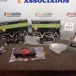LOTE 007 - 05 PLACAS DE VÍDEOS MARCAS DIVERSAS. (NO ESTADO) ATENÇÃO! FAZER A VISITAÇÃO ANTES DE ARREMATAR, NÃO SABEMOS SE FUNCIONA, LEILÃO NÃO TEM GARANTIA E NEM DEVOLUÇÃO, SUJEITO A POSSÍVEIS AVARIAS VISÍVEIS/OCULTAS E/OU AUSÊNCIA DE COMPONENTES.