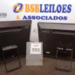 LOTE 095 - 02 ALL IN ONE MARCA LENOVO. (NO ESTADO) ATENÇÃO! FAZER A VISITAÇÃO ANTES DE ARREMATAR, NÃO SABEMOS SE FUNCIONA, LEILÃO NÃO TEM GARANTIA E NEM DEVOLUÇÃO, SUJEITO A POSSÍVEIS AVARIAS VISÍVEIS/OCULTAS E/OU AUSÊNCIA DE COMPONENTES.