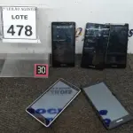 LOTE 478 - 04 SMARTPHONES MARCA POSITIVO. (NO ESTADO) ATENÇÃO! FAZER A VISITAÇÃO ANTES DE ARREMATAR, NÃO SABEMOS SE FUNCIONA. LEILÃO NÃO TEM GARANTIA E NEM DEVOLUÇÃO, SUJEITO A POSSÍVEIS AVARIAS VISÍVEIS/OCULTAS E/OU AUSÊNCIA DE COMPONENTES.