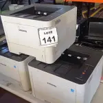 LOTE 141 - 03 IMPRESSORAS MARCA SAMSUNG. (NO ESTADO) ATENÇÃO! FAZER A VISITAÇÃO ANTES DE ARREMATAR, NÃO SABEMOS SE FUNCIONA, LEILÃO NÃO TEM GARANTIA E NEM DEVOLUÇÃO, SUJEITO A POSSÍVEIS AVARIAS VISÍVEIS/OCULTAS E/OU AUSÊNCIA DE COMPONENTES.