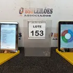 LOTE 153 - 02 TABLETS MARCA CCE. (NO ESTADO) ATENÇÃO! FAZER A VISITAÇÃO ANTES DE ARREMATAR, NÃO SABEMOS SE FUNCIONA, LEILÃO NÃO TEM GARANTIA E NEM DEVOLUÇÃO, SUJEITO A POSSÍVEIS AVARIAS VISÍVEIS/OCULTAS E/OU AUSÊNCIA DE COMPONENTES.