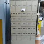 LOTE 479 - 01 ARMÁRIO CARTEIRO DE FERRO. (NO ESTADO) ATENÇÃO! FAZER A VISITAÇÃO ANTES DE ARREMATAR, NÃO SABEMOS SE FUNCIONA. LEILÃO NÃO TEM GARANTIA E NEM DEVOLUÇÃO, SUJEITO A POSSÍVEIS AVARIAS VISÍVEIS/OCULTAS E/OU AUSÊNCIA DE COMPONENTES.