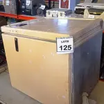 LOTE 125 - 01 CAIXA TÉRMICA. (NO ESTADO) ATENÇÃO! FAZER A VISITAÇÃO ANTES DE ARREMATAR, NÃO SABEMOS SE FUNCIONA, LEILÃO NÃO TEM GARANTIA E NEM DEVOLUÇÃO, SUJEITO A POSSÍVEIS AVARIAS VISÍVEIS/OCULTAS E/OU AUSÊNCIA DE COMPONENTES.