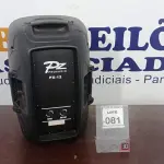 LOTE 081 - 01 CAIXA DE SOM PZPROPASSIVE PX-12. (NO ESTADO) ATENÇÃO! FAZER A VISITAÇÃO ANTES DE ARREMATAR, NÃO SABEMOS SE FUNCIONA. LEILÃO NÃO TEM GARANTIA E NEM DEVOLUÇÃO, SUJEITO A POSSÍVEIS AVARIAS VISÍVEIS/OCULTAS E/OU AUSÊNCIA DE COMPONENTES.