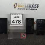 LOTE 478 - 04 SMARTPHONES MARCA POSITIVO. (NO ESTADO) ATENÇÃO! FAZER A VISITAÇÃO ANTES DE ARREMATAR, NÃO SABEMOS SE FUNCIONA. LEILÃO NÃO TEM GARANTIA E NEM DEVOLUÇÃO, SUJEITO A POSSÍVEIS AVARIAS VISÍVEIS/OCULTAS E/OU AUSÊNCIA DE COMPONENTES.
