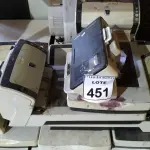 LOTE 451 - 08 SCANNERS MARCA FUJITSU. (NO ESTADO) ATENÇÃO! FAZER A VISITAÇÃO ANTES DE ARREMATAR, NÃO SABEMOS SE FUNCIONA. LEILÃO NÃO TEM GARANTIA E NEM DEVOLUÇÃO, SUJEITO A POSSÍVEIS AVARIAS VISÍVEIS/OCULTAS E/OU AUSÊNCIA DE COMPONENTES.
