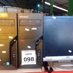 LOTE 098 - 02 CPU MARCA LENOVO E 02 MONITORES MARCA AOC. (NO ESTADO) ATENÇÃO! FAZER A VISITAÇÃO ANTES DE ARREMATAR, NÃO SABEMOS SE FUNCIONA, LEILÃO NÃO TEM GARANTIA E NEM DEVOLUÇÃO, SUJEITO A POSSÍVEIS AVARIAS VISÍVEIS/OCULTAS E/OU AUSÊNCIA DE COMPONENTES.