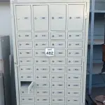 LOTE 482 - 01 ARMÁRIO CARTEIRO DE FERRO. (NO ESTADO) ATENÇÃO! FAZER A VISITAÇÃO ANTES DE ARREMATAR, NÃO SABEMOS SE FUNCIONA. LEILÃO NÃO TEM GARANTIA E NEM DEVOLUÇÃO, SUJEITO A POSSÍVEIS AVARIAS VISÍVEIS/OCULTAS E/OU AUSÊNCIA DE COMPONENTES.