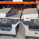 LOTE 140 - 02 IMPRESSORAS MULTIFUNCIONAIS MARCA BROTHER. (NO ESTADO) ATENÇÃO! FAZER A VISITAÇÃO ANTES DE ARREMATAR, NÃO SABEMOS SE FUNCIONA, LEILÃO NÃO TEM GARANTIA E NEM DEVOLUÇÃO, SUJEITO A POSSÍVEIS AVARIAS VISÍVEIS/OCULTAS E/OU AUSÊNCIA DE COMPONENTES.