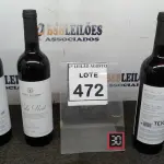 LOTE 472 - 03 GARRAFAS DE VINHO TINTO VALA REAL PORTUGUÊS SAFRA 2019 750ML. (NO ESTADO) ATENÇÃO! FAZER A VISITAÇÃO ANTES DE ARREMATAR, NÃO SABEMOS SE FUNCIONA, LEILÃO NÃO TEM GARANTIA E NEM DEVOLUÇÃO, SUJEITO A POSSÍVEIS AVARIAS VISÍVEIS/OCULTAS E/OU AUSÊNCIA DE COMPONENTES.