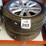 LOTE 263 - 02 RODAS ARO 16 HONDA. (NO ESTADO) ATENÇÃO! FAZER A VISITAÇÃO ANTES DE ARREMATAR, NÃO SABEMOS SE FUNCIONA, LEILÃO NÃO TEM GARANTIA E NEM DEVOLUÇÃO, SUJEITO A POSSÍVEIS AVARIAS VISÍVEIS/OCULTAS E/OU AUSÊNCIA DE COMPONENTES.