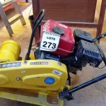 LOTE 273 - 01 COMPACTADORA DE SOLO MARCA BRANCO. (NO ESTADO) ATENÇÃO! FAZER A VISITAÇÃO ANTES DE ARREMATAR, NÃO SABEMOS SE FUNCIONA, LEILÃO NÃO TEM GARANTIA E NEM DEVOLUÇÃO, SUJEITO A POSSÍVEIS AVARIAS VISÍVEIS/OCULTAS E/OU AUSÊNCIA DE COMPONENTES.