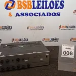 LOTE 006 - 01 AMPLIFICADOR DBR 312. (NO ESTADO) ATENÇÃO! FAZER A VISITAÇÃO ANTES DE ARREMATAR, NÃO SABEMOS SE FUNCIONA, LEILÃO NÃO TEM GARANTIA E NEM DEVOLUÇÃO, SUJEITO A POSSÍVEIS AVARIAS VISÍVEIS/OCULTAS E/OU AUSÊNCIA DE COMPONENTES.