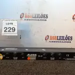 LOTE 229 - 01 COMPRESSOR ALESIS 3630. (NO ESTADO) ATENÇÃO! FAZER A VISITAÇÃO ANTES DE ARREMATAR, NÃO SABEMOS SE FUNCIONA, LEILÃO NÃO TEM GARANTIA E NEM DEVOLUÇÃO, SUJEITO A POSSÍVEIS AVARIAS VISÍVEIS/OCULTAS E/OU AUSÊNCIA DE COMPONENTES.
