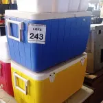 LOTE 243 - 03 CAIXAS TÉRMICAS E 06 CAIXAS DE ISOPORES DE TAMANHOS DIVERSOS. (NO ESTADO) ATENÇÃO! FAZER A VISITAÇÃO ANTES DE ARREMATAR, NÃO SABEMOS SE FUNCIONA, LEILÃO NÃO TEM GARANTIA E NEM DEVOLUÇÃO, SUJEITO A POSSÍVEIS AVARIAS VISÍVEIS/OCULTAS E/OU AUSÊNCIA DE COMPONENTES.