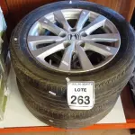 LOTE 263 - 02 RODAS ARO 16 HONDA. (NO ESTADO) ATENÇÃO! FAZER A VISITAÇÃO ANTES DE ARREMATAR, NÃO SABEMOS SE FUNCIONA, LEILÃO NÃO TEM GARANTIA E NEM DEVOLUÇÃO, SUJEITO A POSSÍVEIS AVARIAS VISÍVEIS/OCULTAS E/OU AUSÊNCIA DE COMPONENTES.