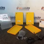 LOTE 223 - 02 TABLETS MARCA CCE COM FONTE. (NO ESTADO) ATENÇÃO! FAZER A VISITAÇÃO ANTES DE ARREMATAR, NÃO SABEMOS SE FUNCIONA, LEILÃO NÃO TEM GARANTIA E NEM DEVOLUÇÃO, SUJEITO A POSSÍVEIS AVARIAS VISÍVEIS/OCULTAS E/OU AUSÊNCIA DE COMPONENTES.