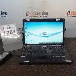 LOTE 281 - 01 NOTEBOOK MARCA COMPAQ COM FONTE. (NO ESTADO) ATENÇÃO! FAZER A VISITAÇÃO ANTES DE ARREMATAR, NÃO SABEMOS SE FUNCIONA, LEILÃO NÃO TEM GARANTIA E NEM DEVOLUÇÃO, SUJEITO A POSSÍVEIS AVARIAS VISÍVEIS/OCULTAS E/OU AUSÊNCIA DE COMPONENTES.