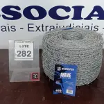 LOTE 282 - 01 ROLO DE ARAME FARPADO COM 500M. (NO ESTADO) ATENÇÃO! FAZER A VISITAÇÃO ANTES DE ARREMATAR, NÃO SABEMOS SE FUNCIONA, LEILÃO NÃO TEM GARANTIA E NEM DEVOLUÇÃO, SUJEITO A POSSÍVEIS AVARIAS VISÍVEIS/OCULTAS E/OU AUSÊNCIA DE COMPONENTES.
