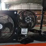 LOTE 001 - 04 VENTILADORES DE MARCA E MODELOS DIVERSOS. (NO ESTADO) ATENÇÃO! FAZER A VISITAÇÃO ANTES DE ARREMATAR, NÃO SABEMOS SE FUNCIONA, LEILÃO NÃO TEM GARANTIA E NEM DEVOLUÇÃO, SUJEITO A POSSÍVEIS AVARIAS VISÍVEIS/OCULTAS E/OU AUSÊNCIA DE COMPONENTES.