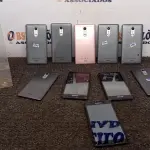 LOTE 179 - 10 CELULARES MARCA POSITIVO. (NO ESTADO) ATENÇÃO! FAZER A VISITAÇÃO ANTES DE ARREMATAR, NÃO SABEMOS SE FUNCIONA, LEILÃO NÃO TEM GARANTIA E NEM DEVOLUÇÃO, SUJEITO A POSSÍVEIS AVARIAS VISÍVEIS/OCULTAS E/OU AUSÊNCIA DE COMPONENTES