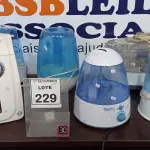 LOTE 229 - 06 UMIDIFICADORES DE AR. (NO ESTADO) ATENÇÃO! FAZER A VISITAÇÃO ANTES DE ARREMATAR, NÃO SABEMOS SE FUNCIONA, LEILÃO NÃO TEM GARANTIA E NEM DEVOLUÇÃO, SUJEITO A POSSÍVEIS AVARIAS VISÍVEIS/OCULTAS E/OU AUSÊNCIA DE COMPONENTES