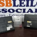 LOTE 138 - 02 NOTEBOOKS COM AVARIAS. (NO ESTADO) ATENÇÃO! FAZER A VISITAÇÃO ANTES DE ARREMATAR, NÃO SABEMOS SE FUNCIONA, LEILÃO NÃO TEM GARANTIA E NEM DEVOLUÇÃO, SUJEITO A POSSÍVEIS AVARIAS VISÍVEIS/OCULTAS E/OU AUSÊNCIA DE COMPONENTES.