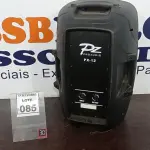 LOTE 085 - 01 CAIXA DE SOM MARCA PZ PRO ÁUDIO. (NO ESTADO) ATENÇÃO! FAZER A VISITAÇÃO ANTES DE ARREMATAR, NÃO SABEMOS SE FUNCIONA. LEILÃO NÃO TEM GARANTIA E NEM DEVOLUÇÃO, SUJEITO A POSSÍVEIS AVARIAS VISÍVEIS/OCULTAS E/OU AUSÊNCIA DE COMPONENTES.