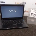 LOTE 209 - 01 NOTEBOOK SONY VAIO COM FONTE. (NO ESTADO) ATENÇÃO! FAZER A VISITAÇÃO ANTES DE ARREMATAR, NÃO SABEMOS SE FUNCIONA, LEILÃO NÃO TEM GARANTIA E NEM DEVOLUÇÃO, SUJEITO A POSSÍVEIS AVARIAS VISÍVEIS/OCULTAS E/OU AUSÊNCIA DE COMPONENTES