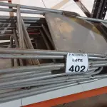 LOTE 402 - 08 CADEIRAS DOBRÁVEIS DE FERRO. (NO ESTADO) ATENÇÃO! FAZER A VISITAÇÃO ANTES DE ARREMATAR, NÃO SABEMOS SE FUNCIONA. LEILÃO NÃO TEM GARANTIA E NEM DEVOLUÇÃO, SUJEITO A POSSÍVEIS AVARIAS VISÍVEIS/OCULTAS E/OU AUSÊNCIA DE COMPONENTES.