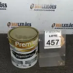 LOTE 457 - 01 LATA DE ESMALTE SINTÉTICO PREMIERLUX DE 3,6L NA COR CINZA MÉDIO MARCA PREMIER. (NO ESTADO) ATENÇÃO! FAZER A VISITAÇÃO ANTES DE ARREMATAR, NÃO SABEMOS SE FUNCIONA, LEILÃO NÃO TEM GARANTIA E NEM DEVOLUÇÃO, SUJEITO A POSSÍVEIS AVARIAS VISÍVEIS/OCULTAS E/OU AUSÊNCIA DE COMPONENTES.